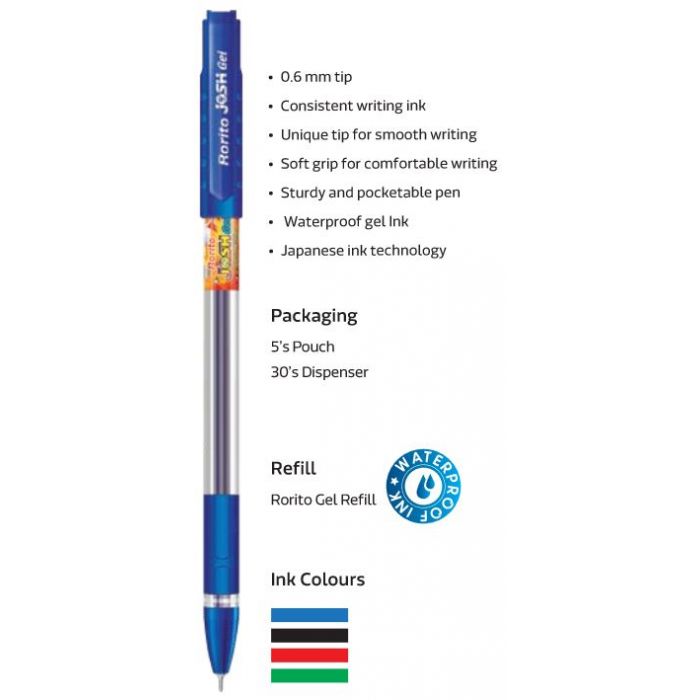 Rorito Colour Gel Pens Rorito Ritejoy Gel Pen – Vibrant Ink Colours