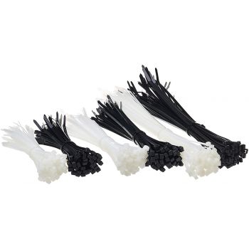 Nylon Self Locking Cable Ties Zip Wire Organiser Ties Super Strong  (Pack of 100 pcs) (Combo of 250 pcs)