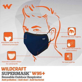 Wildcraft Supermask W95 Plus Reusable Outdoor Respirator Mask